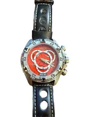Invicta Reserve Excursion Men's Swiss Made Chronograph Leather Watch
